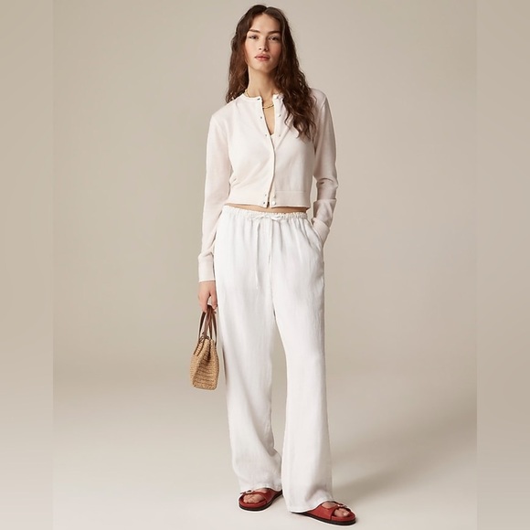 J. Crew Featherweight cashmere cardigan in Snow Ivory Size XXS - Picture 1 of 11